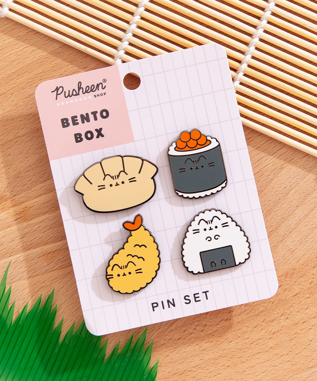 Pusheen Bento Box Pin Set