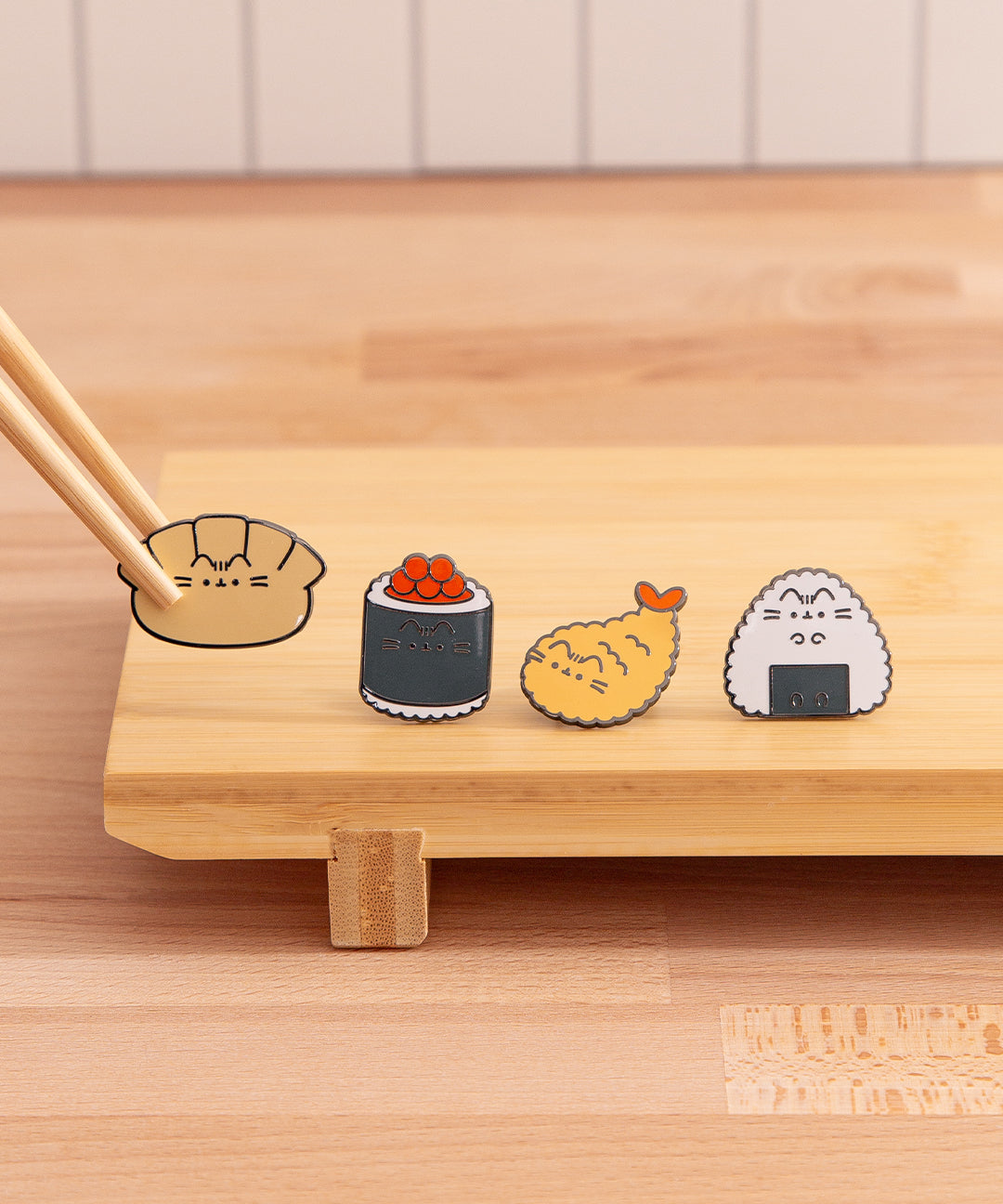 Pusheen Bento Box Pin Set