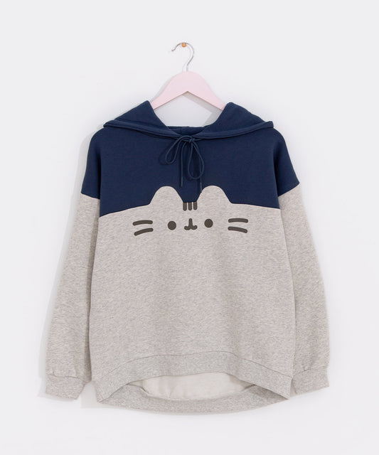 Pusheen Navy Relaxed-Fit Character Hoodie